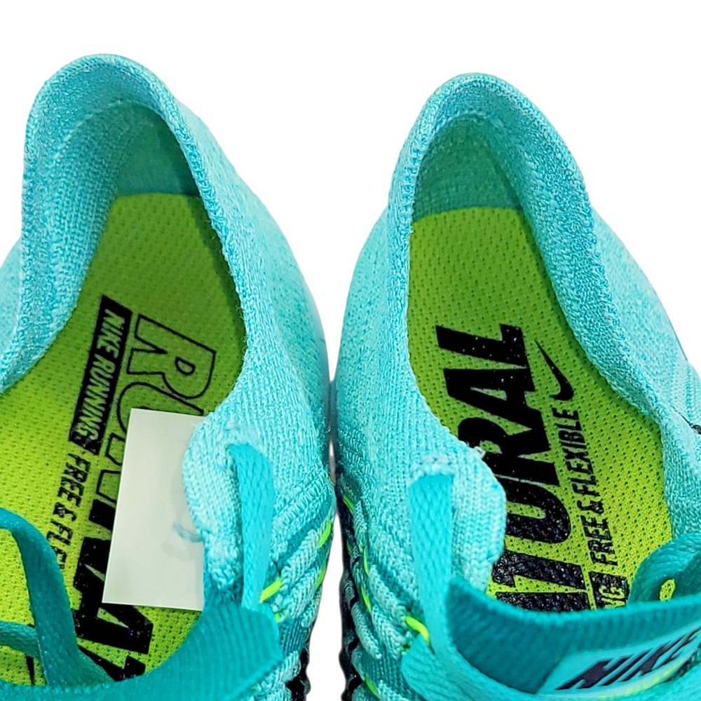 Nike Free RN Flyknit Women's Size 7.5 Running Shoes Hyper Turquoise Lace Up - Picture 11 of 13